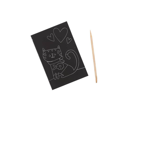 Scratch & Scribble Mini Scratch Art Kit- Cutie Cats