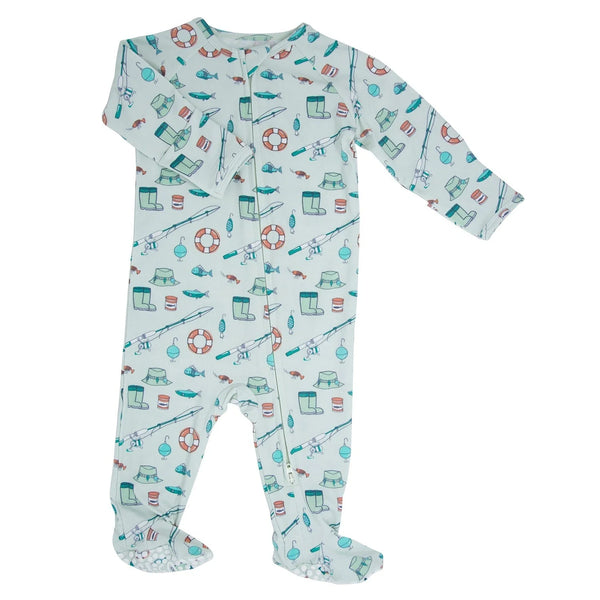Fishing Poles Zipper Footie