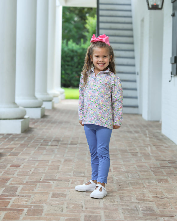 Floral 1/4 Zip Pullover Set
