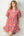 Puff Sleeve Flower Print Dress - Dusty Rose