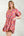 Puff Sleeve Flower Print Dress - Dusty Rose