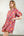 Puff Sleeve Flower Print Dress - Dusty Rose