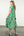 Short Sleeve Printed Dress- Green
