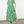 Short Sleeve Printed Dress- Green