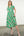 Short Sleeve Printed Dress- Green