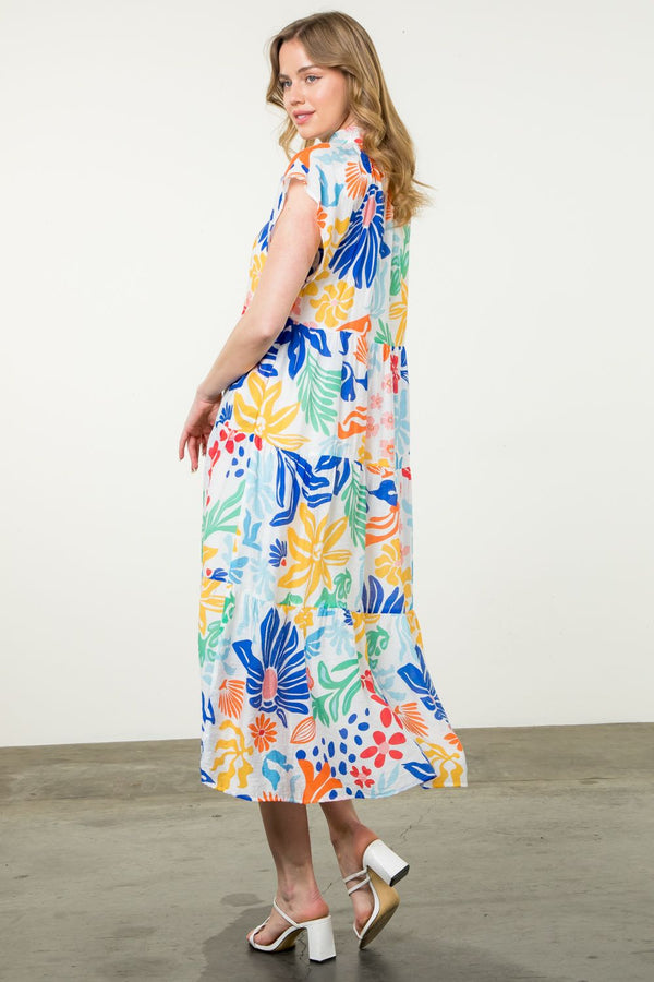 Floral Tiered Maxi Dress