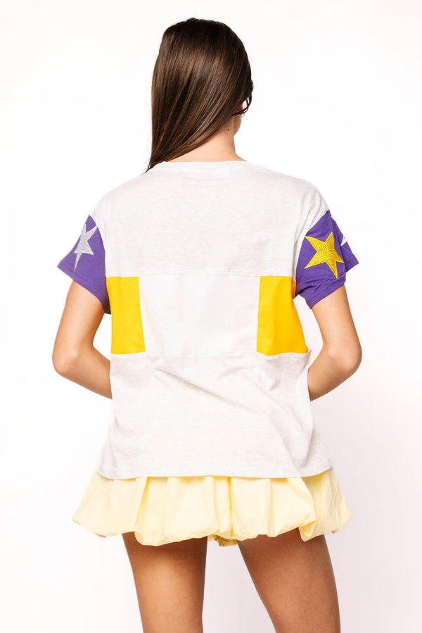 Licensed LSU Vintage Stadium Star Tee- (Women's)