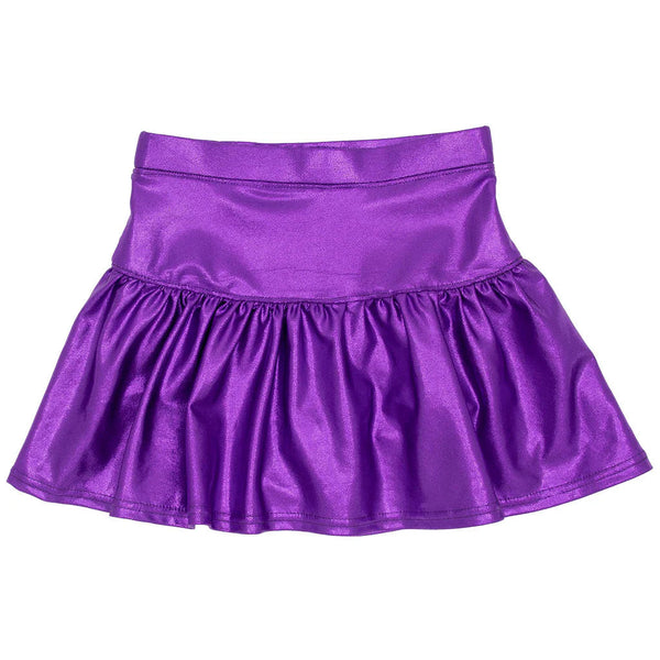 Gathered Skort- Purple Shimmer