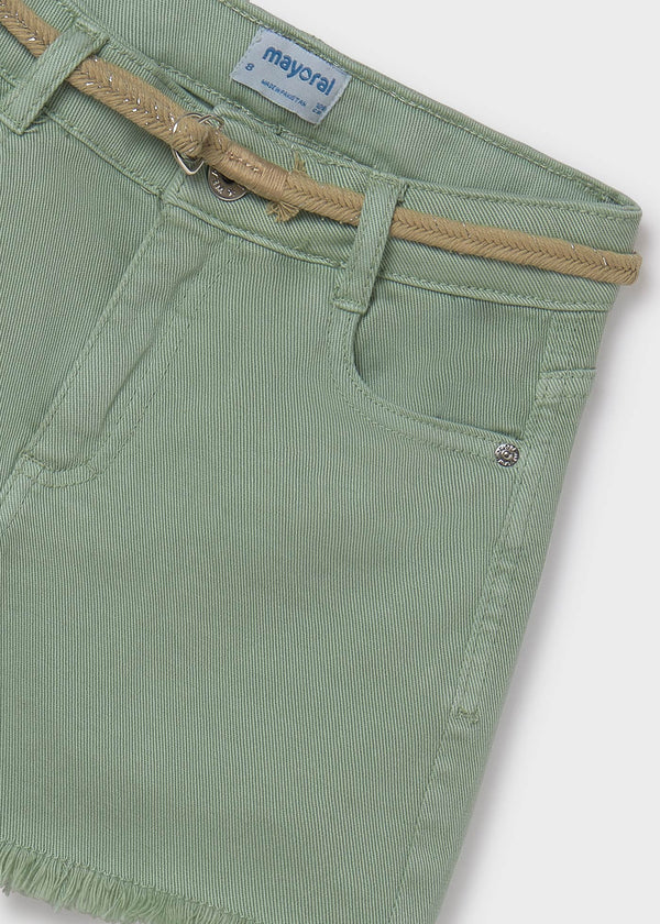 Basic Twill Shorts- Mint