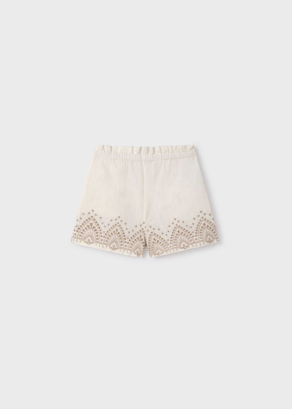Embroiders Shorts - Natural