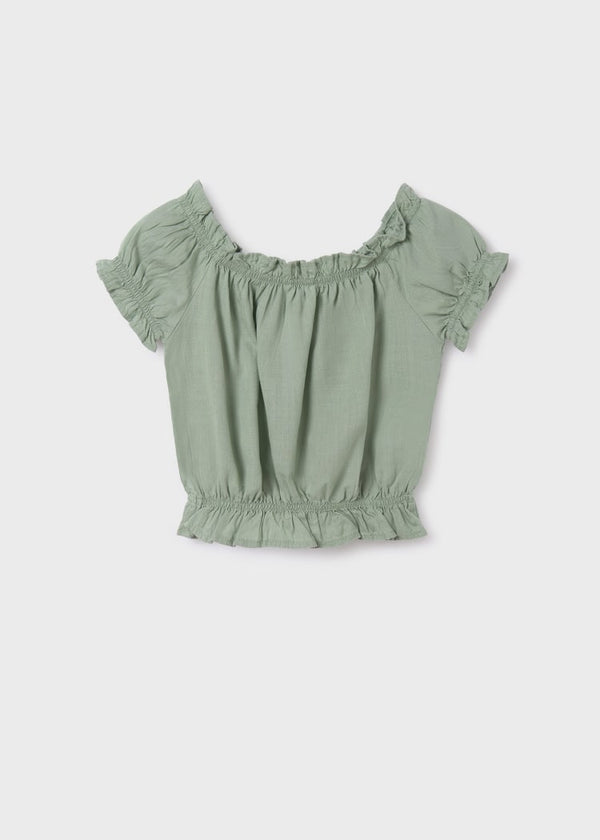 Linen Top- Mint