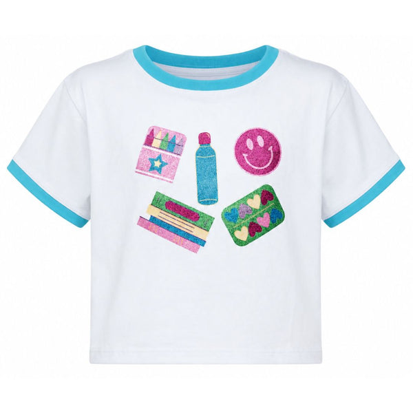 Glitter School Elements Boxy-T