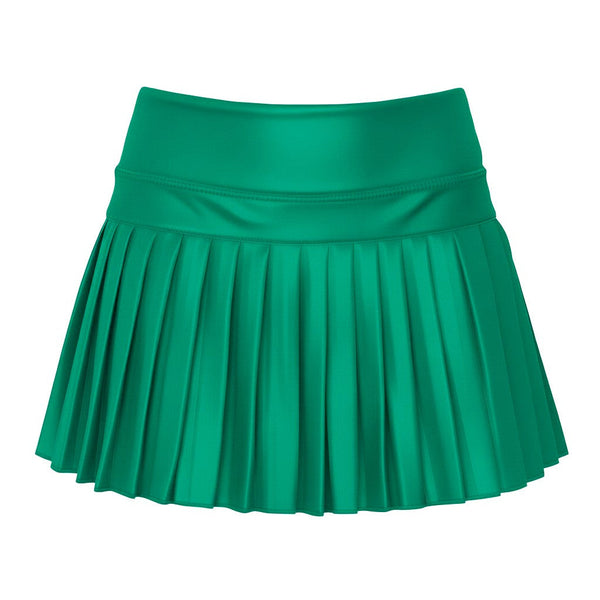 Mini Pleated Skort- Green Shimmer