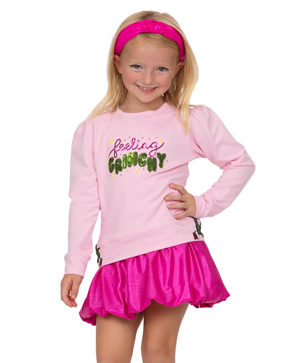 Hot Pink Shimmer Bubble Skort