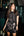 Black Multi Skeleton Body Tee Dress- (Women's)