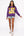 Licensed LSU Metallic Word W/ Icons Sweatshirt- (Women's)
