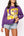 Licensed LSU Metallic Word W/ Icons Sweatshirt- (Women's)