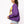 Licensed LSU Metallic Word W/ Icons Sweatshirt- (Women's)