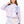 Lavender & Multi Dancing Skeleton Mock Neck Sweatshirt- (Women's)