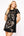 Black Multi Skeleton Body Tee Dress- (Women's)