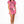 Hot Pink Multi Skeleton Body Tee Dress- (Women's)