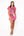Hot Pink Multi Skeleton Body Tee Dress- (Women's)