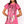 Hot Pink Multi Skeleton Body Tee Dress- (Women's)