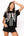 Black & White Skeleton Tee- (Women's)
