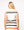 White, Black & Orange Stripe 'Trick Or Treat' Top- (Women's)