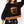 Black Halloween Pumpkin Candy Bucket Sweatshirt- (Women's)