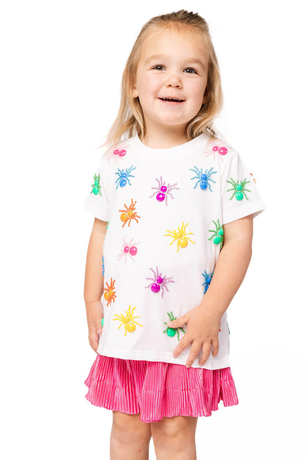White Multi Spider Tee