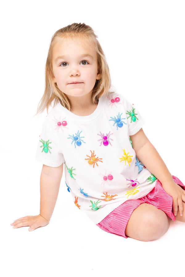White Multi Spider Tee