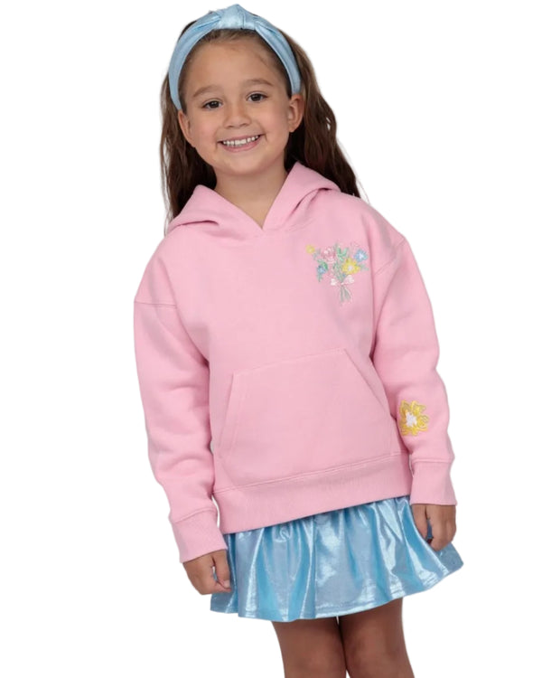 Embroidered Happiness in Bloom Hoodie
