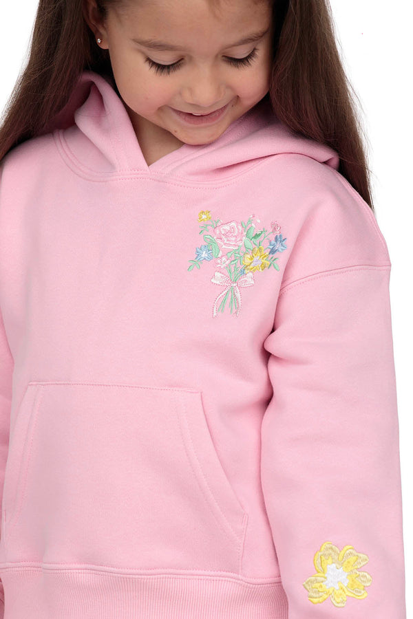 Embroidered Happiness in Bloom Hoodie