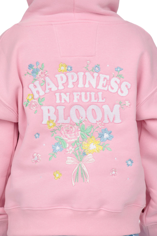 Embroidered Happiness in Bloom Hoodie