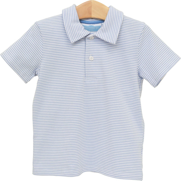 Henry Polo- Dusty Blue Stripe