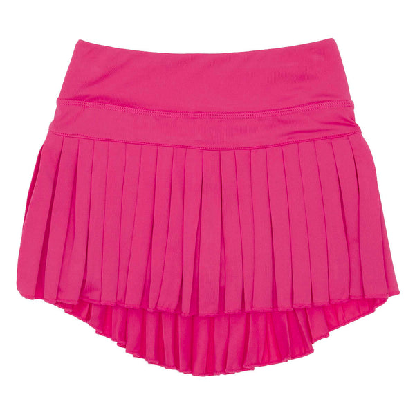 Mini Pleated Skort- Solid Hot Pink