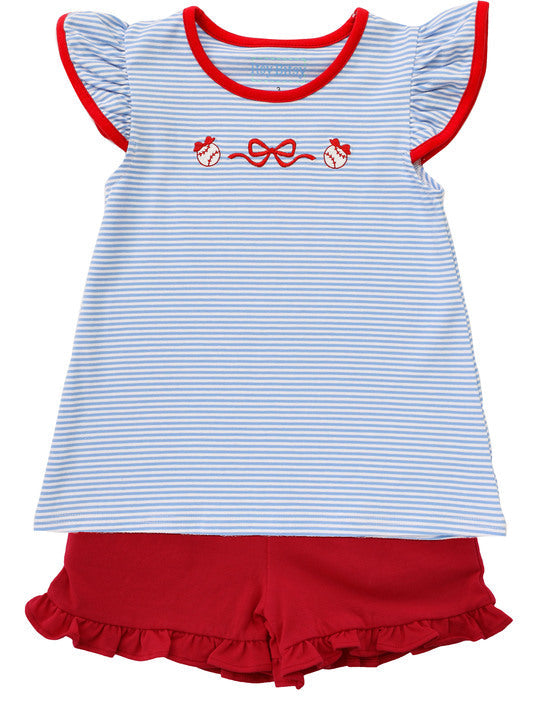Baseball Flutter Short Set