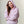 Floral Printed Fleece Hoodie- Pink