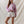 French Terry Ditsy Flower Semi-Button Up Top- Pink