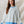 Ditsy Flower Print French Terry Sweatshirt- Blue