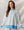 Ditsy Flower Print French Terry Sweatshirt- Blue