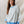 Ditsy Flower Print French Terry Sweatshirt- Blue