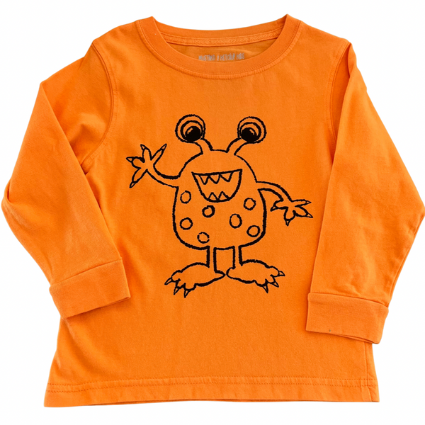Orange Monster LS T-Shirt