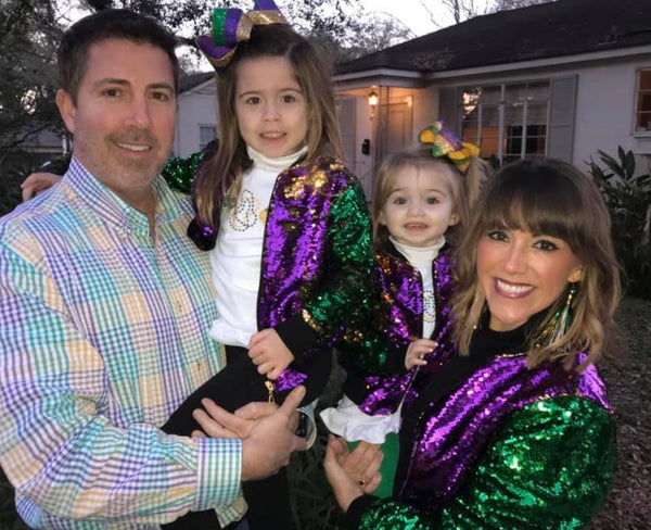 Mardi Gras Reversible Sequin Jacket