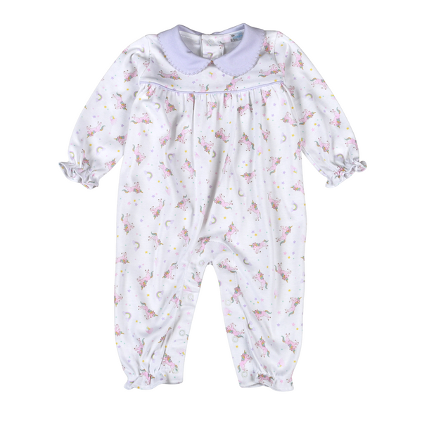Magic Unicorns Scallop Collar Romper