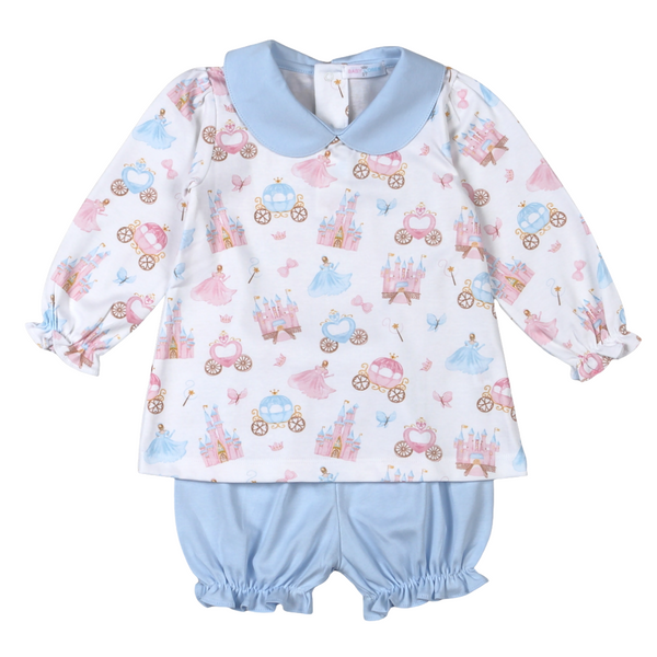 Princess & Castles Floral Collar Bloomers Set