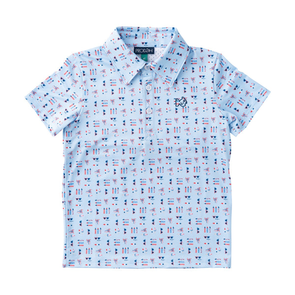 Pro Performance Polo- Windsurfer Fourth Print