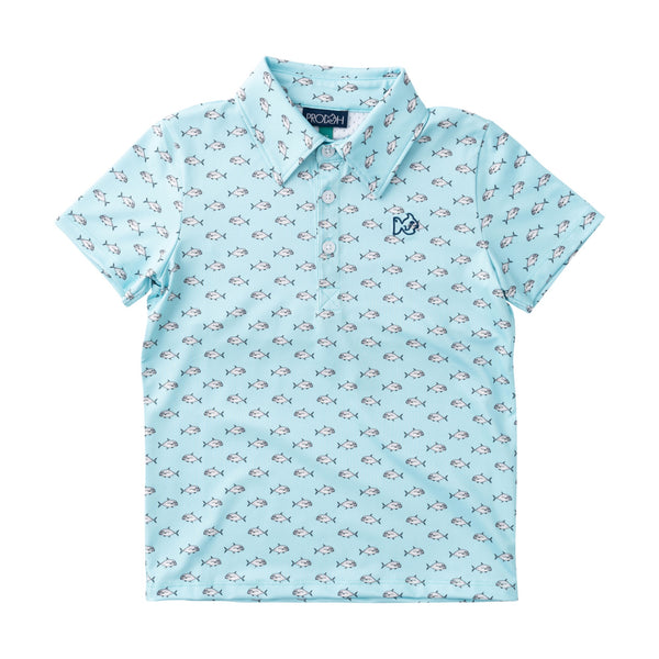 Pro Performance Polo- African Pompano Fish Print