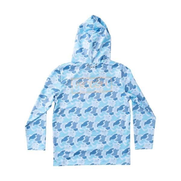 Pro Performance Hoodie T-shirt- Windsurfer Camo
